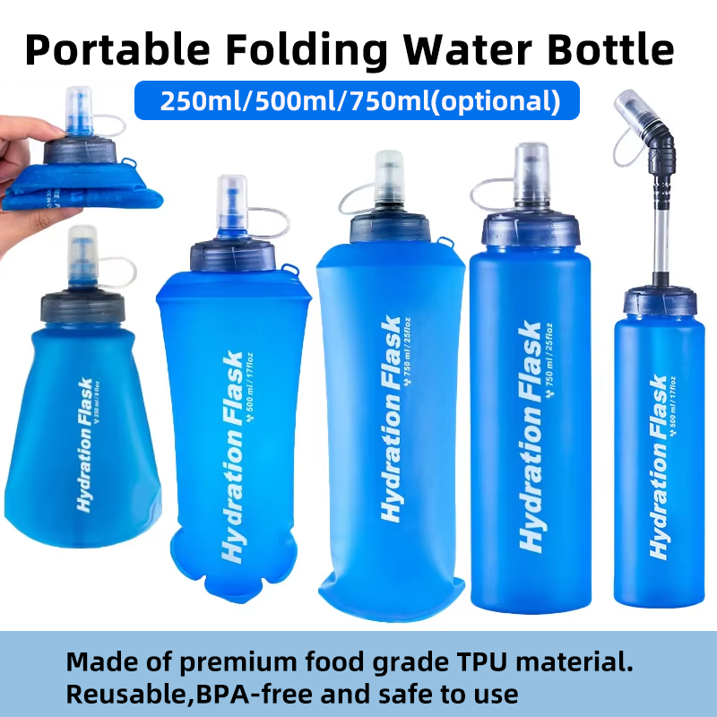 Water Bag Collapsible - 250 مللي 500 مللي 750 مللي