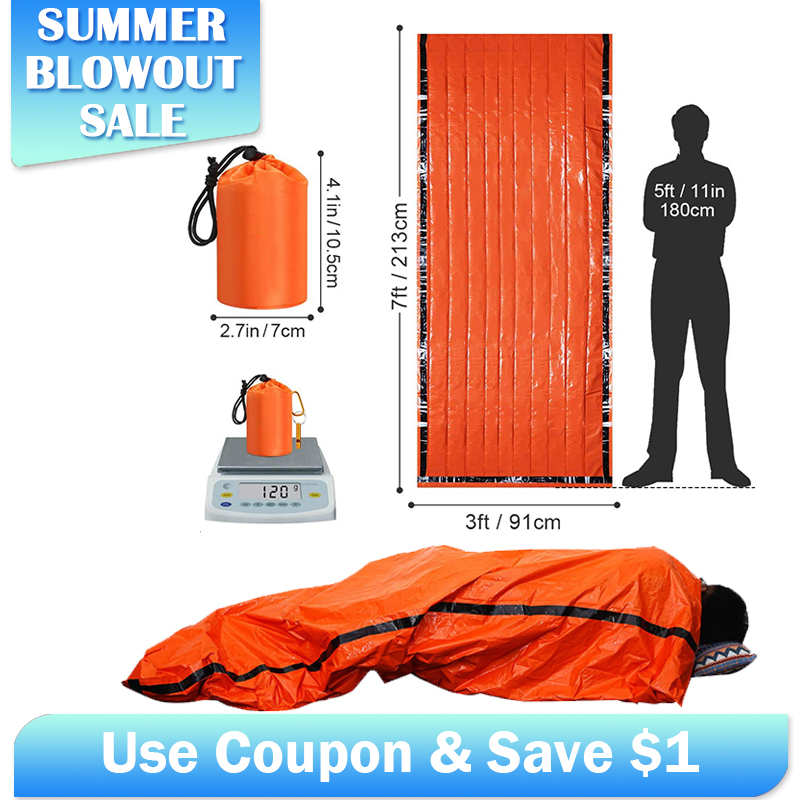 حقيبة نوم مايلر للطوارئ حرارية - مراجعة Emergency Mylar Tent وسعره