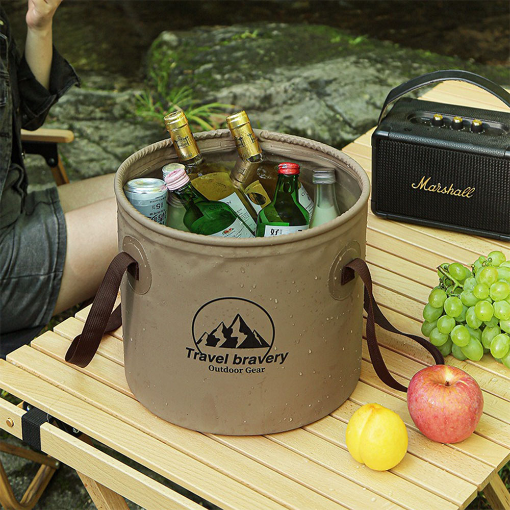 دلو ماء محمول قابل للطي للاستخ - مراجعة Water Bag Collapsible وسعره